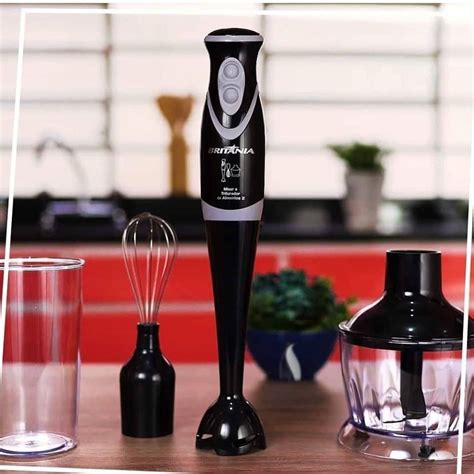 Mixer Brit Nia Preto W Tritura Velocidades R