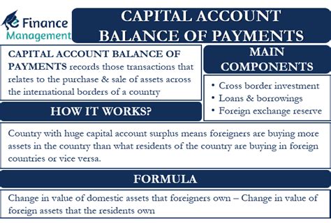 Capital Account Balance Of Payments Meaning Calculation Components