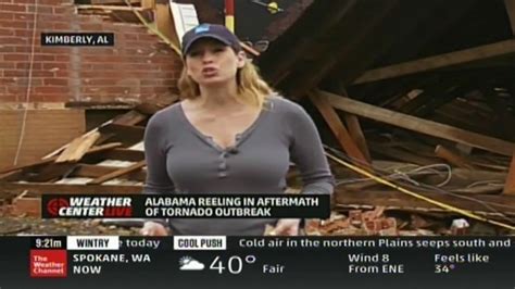 Sexy Weather Channel Babe Stephanie Abrams Wearing A Very Nice Tight Top Showing Off Her Nice