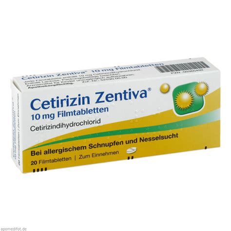 Cetirizina Zentiva 10 Mg Compresse Rivestite Con Film Erbofarma