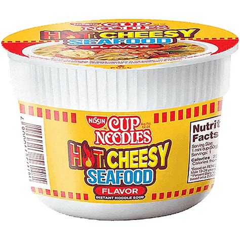 Nissin Cup Noodles Hot Cheesy Seafood 50g Instant Noodles Walter Mart