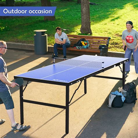 Portable Table Tennis Table Mid Size Ping Pong Table For Indoor