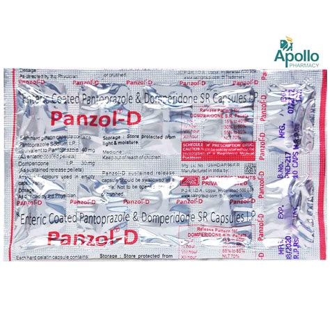 Panzol-D Capsule 10's Price, Uses, Side Effects, Composition - Apollo ...