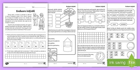 Evaluare Ini Ial Mem Clasa A Ii A Rom Nia Twinkl