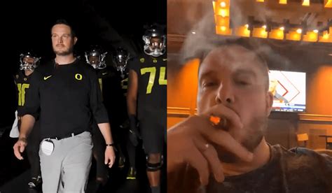 Oregons Dan Lanning Posts Cigar Smoking Recruiting Video To Say Hes