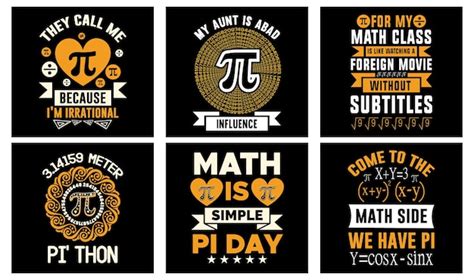 Premium Vector Pi Day T Shirt Design Bundle Pi T Shirt Math T Shirt