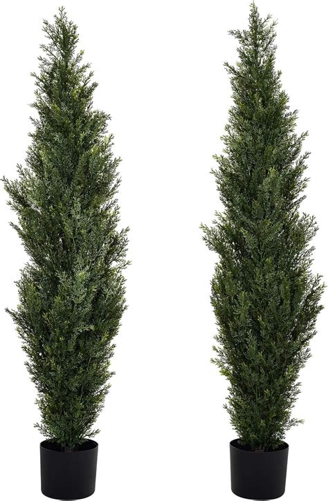 Buy Dearhouse Pack Foot Artificial Topiary Cedar Trees Potted