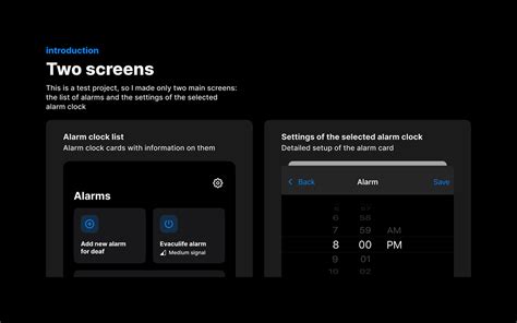 DeafClock — test case for alarm clock for deaf people on Behance