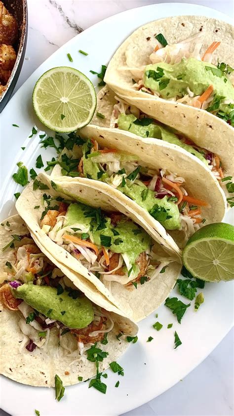 Cilantro Lime Shrimp Tacos Vic Eats