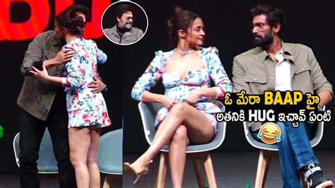 Rana Serious Reaction On Surveen Chawla When She Hugged Venkatesh