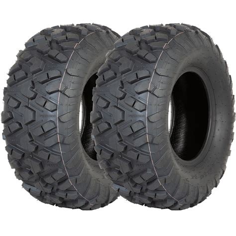 Weize 24x10 11 Atv Tires Set Of 2 Rear All Terrain 6pr Suitable For