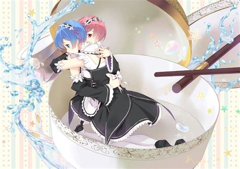 Rem And Ram Rezero Anime Art Yandere