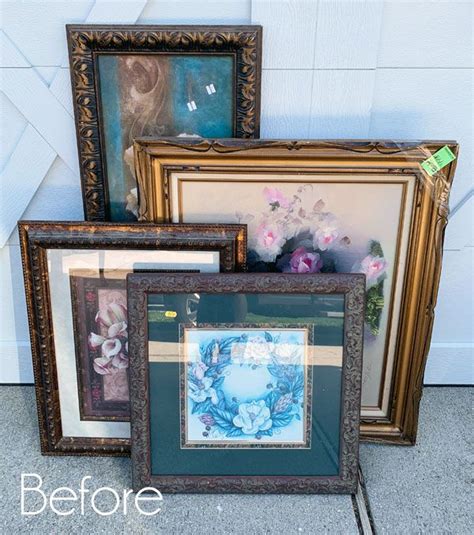 Thrift Store Frames Repurposed Confessions Of A Serial Do It