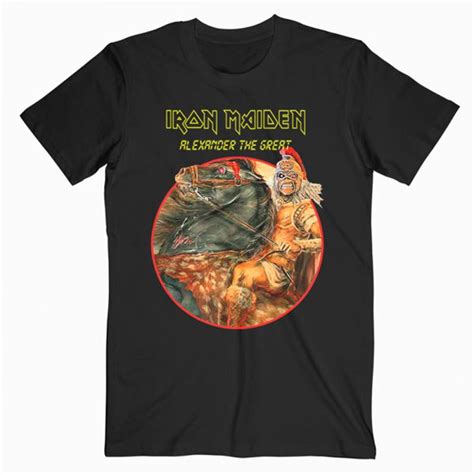 Alexander The Great Iron Maiden Band T Shirt Iron Maiden Band Band