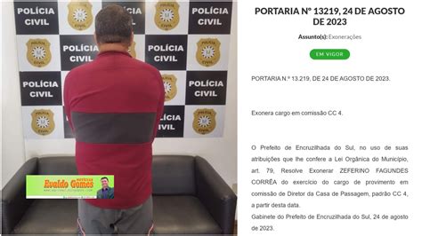 Encruzilhada Do Sul Diretor Da Casa De Passagem Preso Em Flagrante Por