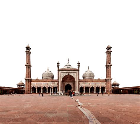The Biggest Islamic Mosque In Indiajama Masjid Delhi Indian Sandstone