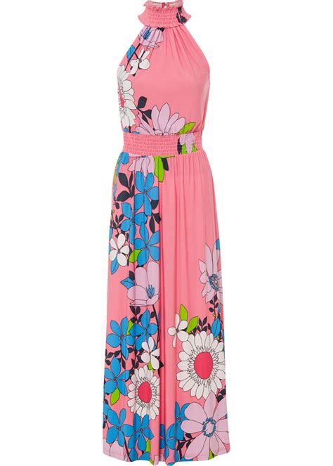 Modern Und Schickes Maxikleid Mit Sch Nem Muster Pink Gebl Mt