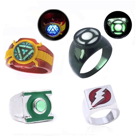 Anillos De Linterna Luminosos Verdes Para Hombres Y Mujeres Anillo De