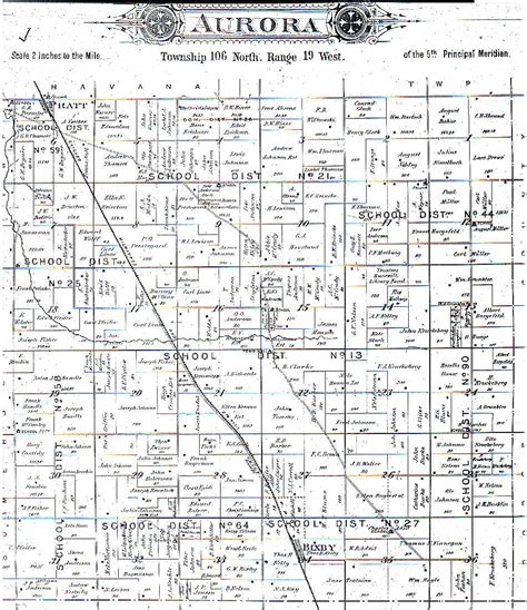 Steele County MN 1897 Plat map