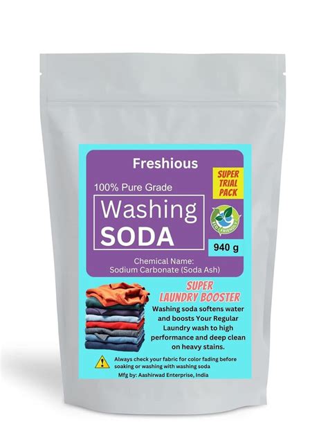 Freshious Washing Soda Powder Soda Ash Light Sodium Carbonate 100