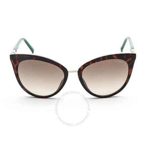 Guess Tortoise Cat Eye Ladies Sunglasses Gu303556f55 664689952281