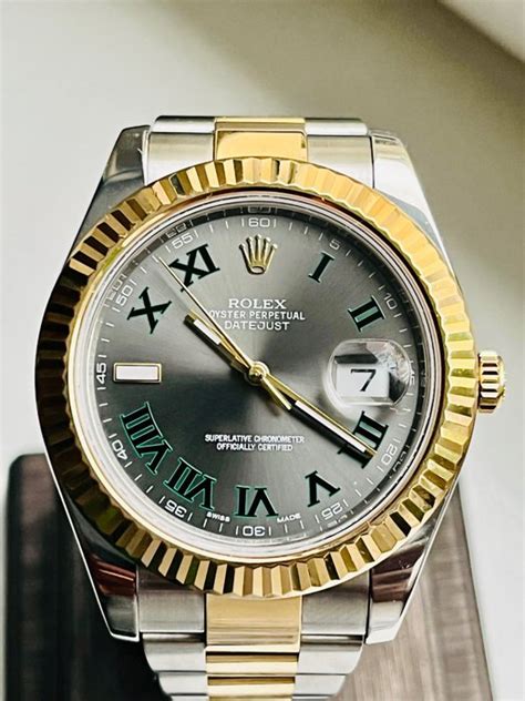 Rolex - Datejust 41 - Wimbledon Dial - 116333 - Unisex - - Catawiki