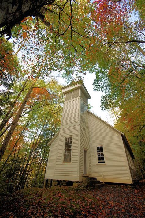 Smokemont Baptist Church In The Great Smoky Mountains National Park In