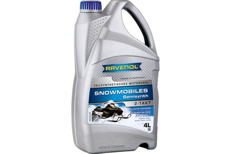 Масло для снегоходов Snowmobiles Teilsynth. 2-Takt 4 л RAVENOL 1152310 ...