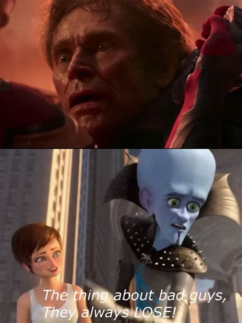 Megamind says villains always lose to Green Goblin by fickquilesjoquail