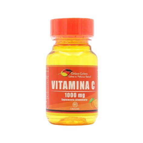 Vitamina C 1000 Mg 60 Cápsulas Sahv Suplementos Alimentarios