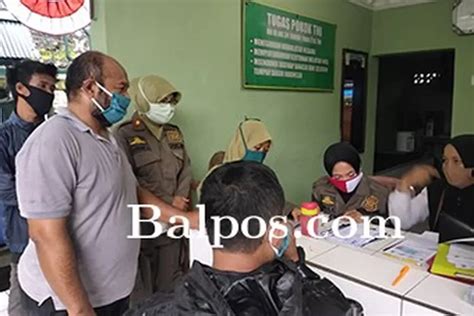 Penerapan Sanksi Perdana 12 Orang Melanggar Balpos