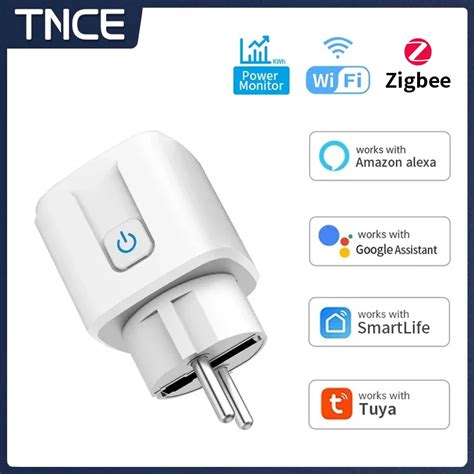 Tnce Tuya Prise Intelligente Wifi Zigbee Eu A A Avec Moniteur D