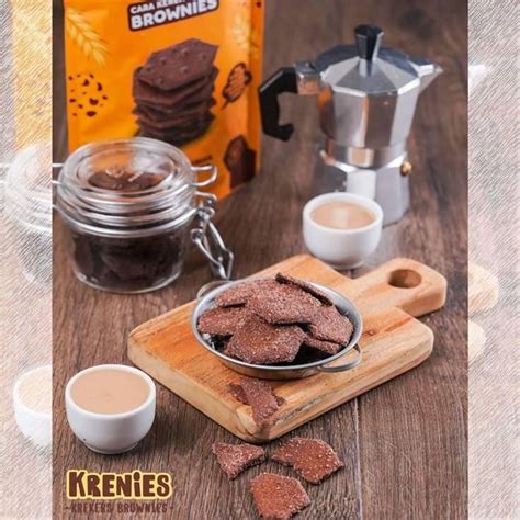 Jual Krenies Camilan Kue Kering Krekes Brownies Lezat Crispy Kemasan