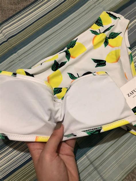 High Waist Bikini Yellow Lemon Women S Fashion Swimwear Bikinis