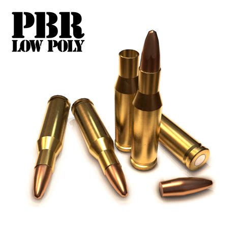 Патрон Пуля 12 3D Модель $7 - .blend .fbx .unknown .obj - Free3D
