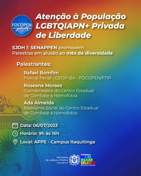 Senappen Promove Curso De Aten O Popula O Lgbtqiapn No Estado