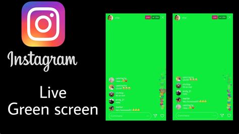 Instagram Live Green Screen Animation Full Screen Youtube