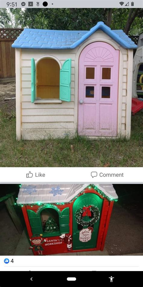 Pin by Jaye Dorn on DIY projects | Little tykes playhouse, Plastic playhouse, Little tykes ...