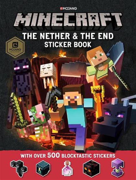 Minecraft The Nether And The End Sticker Book By Mojang Ab Paperback