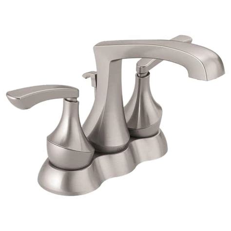 Delta Merge 4 In Centerset 2 Handle Bathroom Faucet In Spotshield Brushed Nickel 25750lf Sp