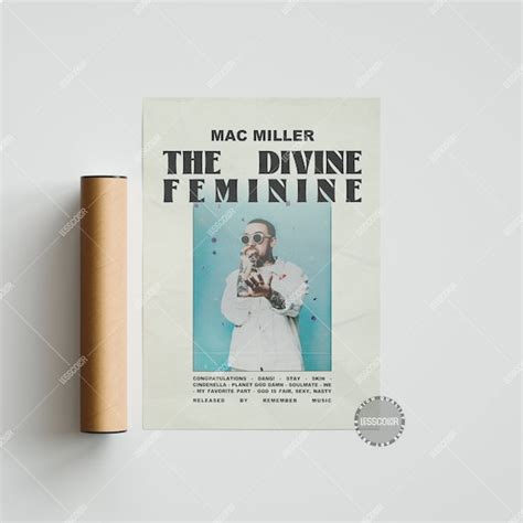 Mac Miller Posters The Divine Feminine Poster Tracklist Etsy