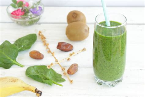 Recette De Green Smoothie Kiwi Pinards Banane Antioxydants Et Fibres