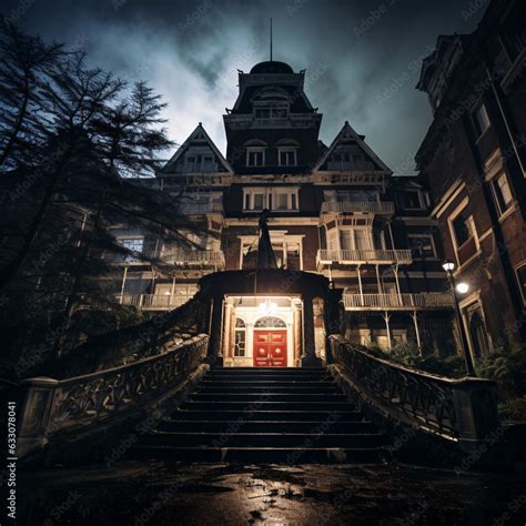 Step into the eerie ambiance of a scary haunted hotel with a dark past ...