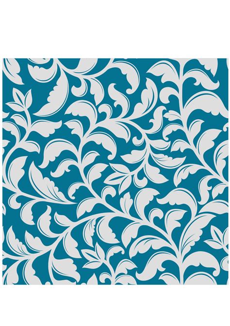 Blue floral pattern 11231218 Vector Art at Vecteezy