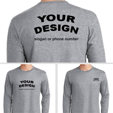 Custom Work Shirt - Long Sleeves - Tshirt By Design