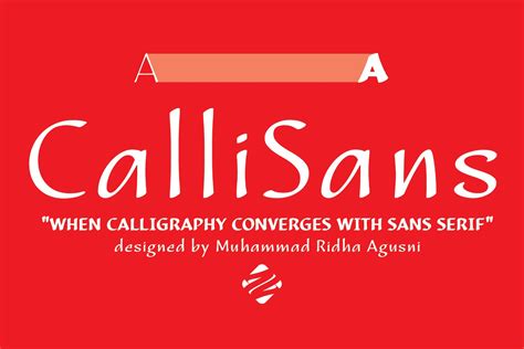 CalliSans - Sans Serif In Calligraphy Style - Design Cuts