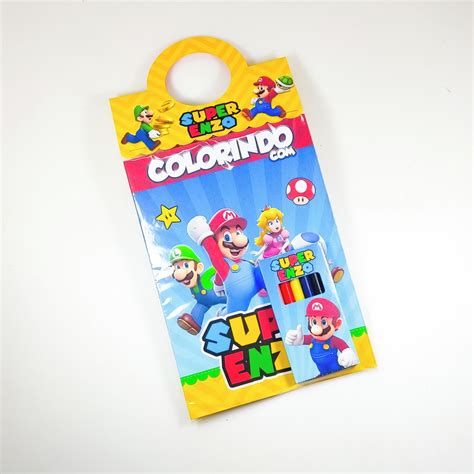 Kit Colorir Super Mario Bros Unidades Elo