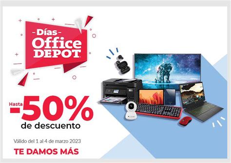 Días Office Depot 1 al 4 de marzo hasta 50 de descuento en artículos