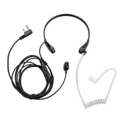 New Throat Earphone Microphone Vibration Headset For Kenwood Anytone