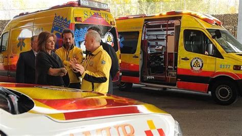 Las nuevas ambulancias último modelo del Samur de Madrid